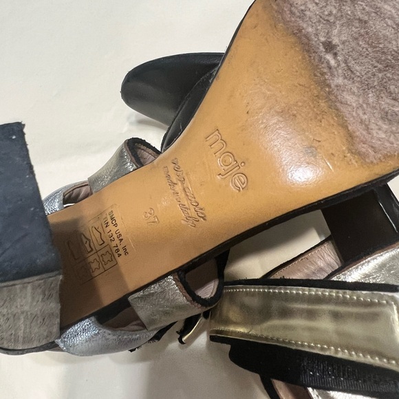 Maje | Shoes | Maje Wooden Heel Sz 7 - Picture 7 of 10